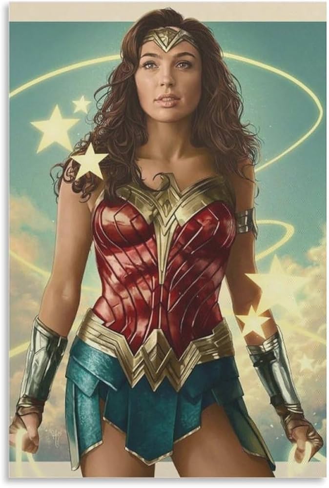 ワンダーウーマンキャンバス地ポスター